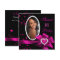 Pink Sweet 16 Birthday Party Heart Photo Silver