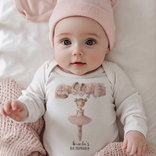 Pink Sweet Ballerina Baby Bodysuit