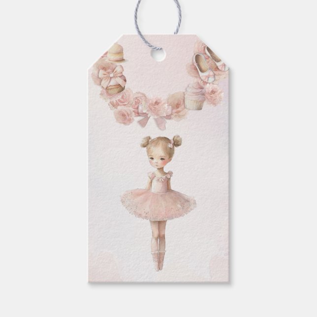 Pink Sweet Ballerina Gift Tags (Front)