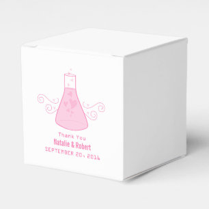 Pink Sweet Chemistry Wedding Favour Boxes