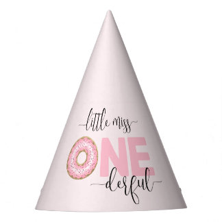 Pink Sweet Little MIss 1st Birthday  Party Hat