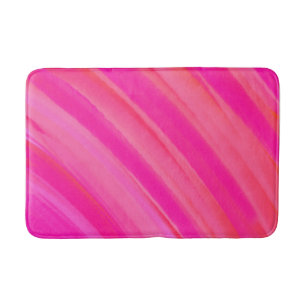 Pink Swirl Abstract  Bath Mat