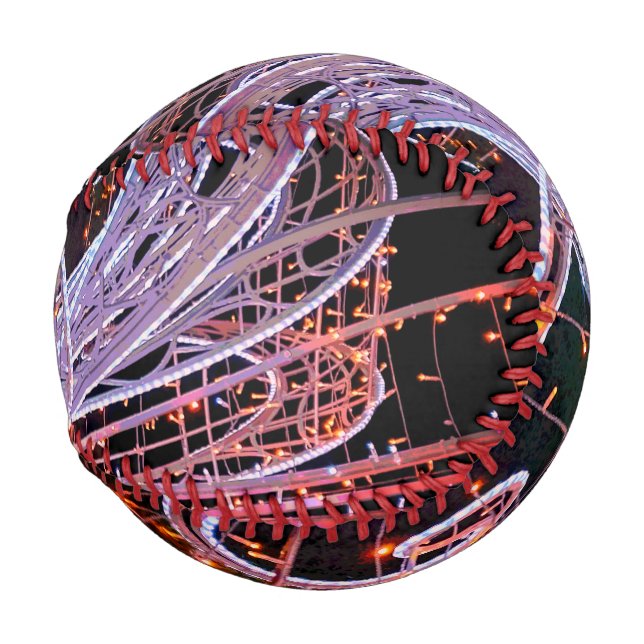 Pink swirl baseball (Front Right)