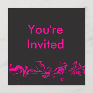Pink Swirl Invitation