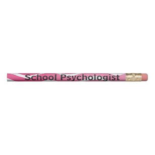 Pink Swirl School Psychologist Pencil