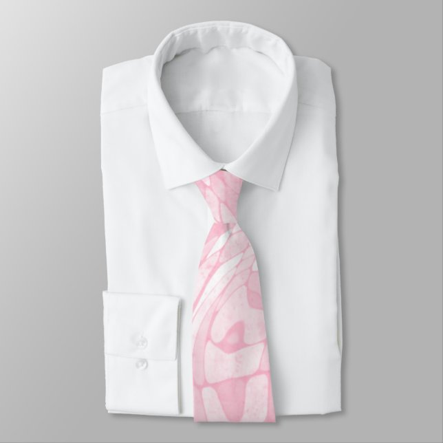 Pink Swirl Tie (Tied)
