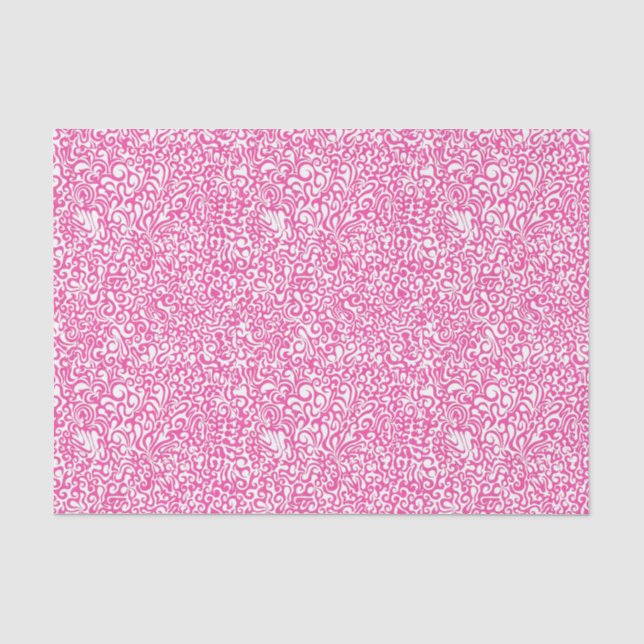 Pink Swirl Tissue Paper (Front)