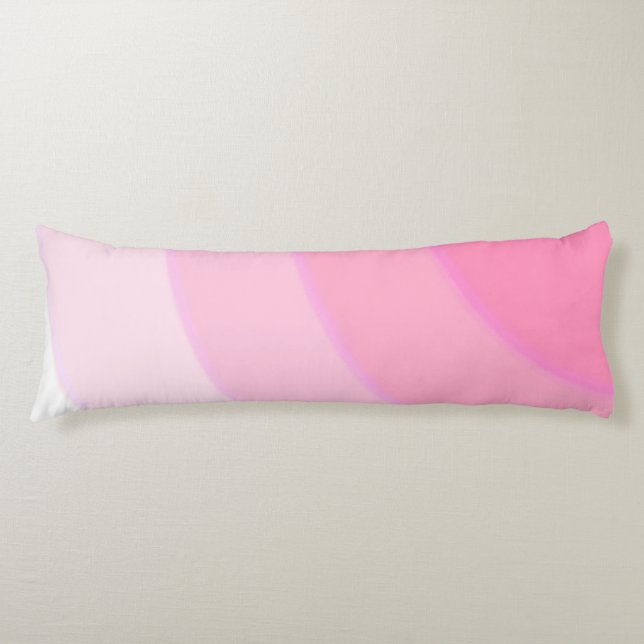 Pink Swirls Body cushion (Front)