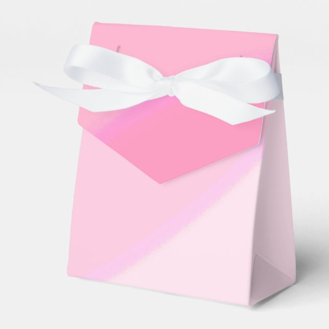 Pink Swirls Favor Box (Front Side)