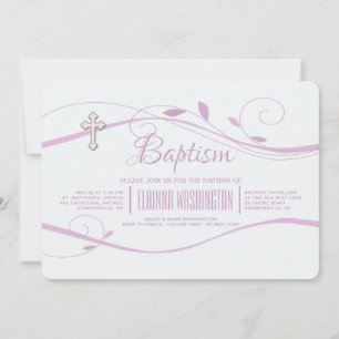 Pink Swirls Invitation