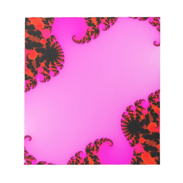 Pink swirls notepad (Front)