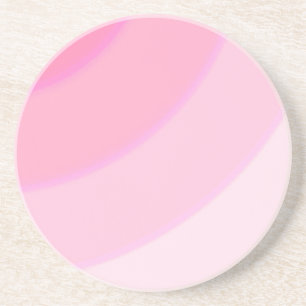 Pink Swirls  Sandstone Coaster