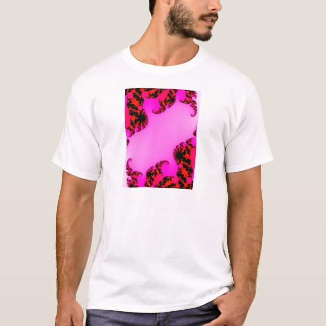 Pink swirls T-Shirt (Front)