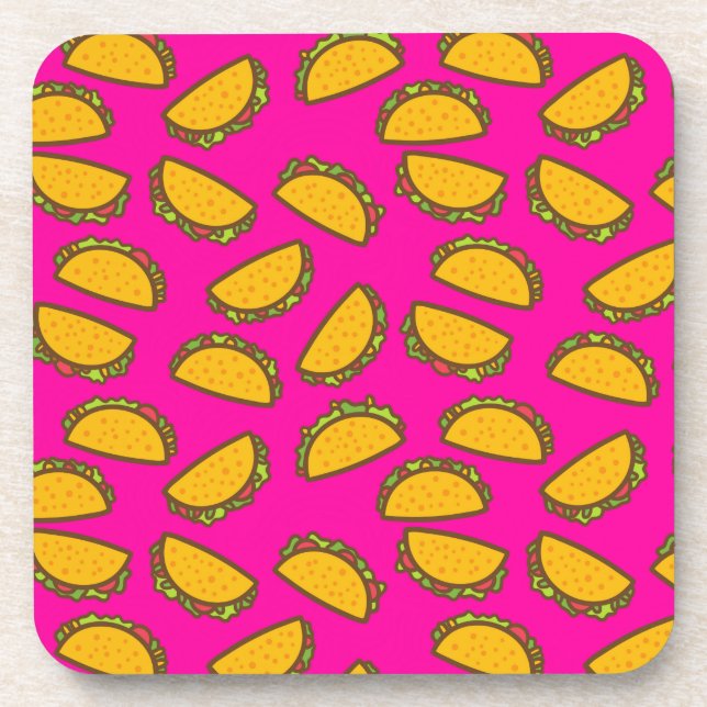 pink tacos coaster (Front)