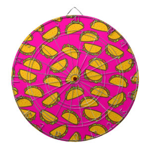 pink tacos dartboard