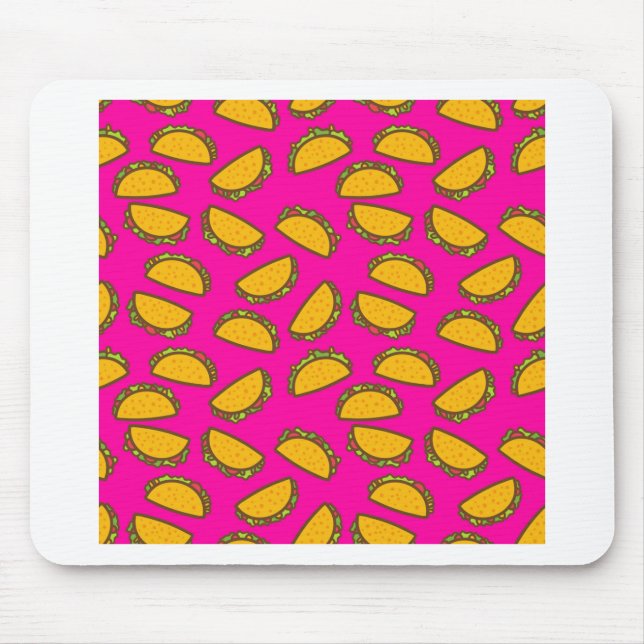 pink tacos mouse pad (Front)