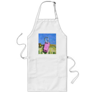 Pink Tag Long Apron