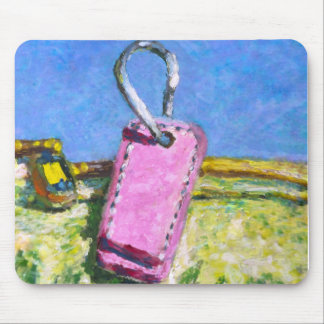 Pink Tag Mouse Pad