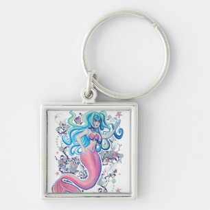 Pink Tailfin Mermaid Keychain