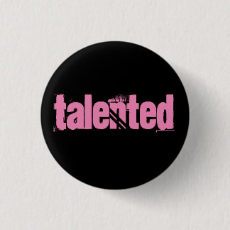 Pink Talented button