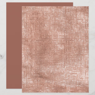Pink Tan Chestnut Silk Texture Scrapbook Paper