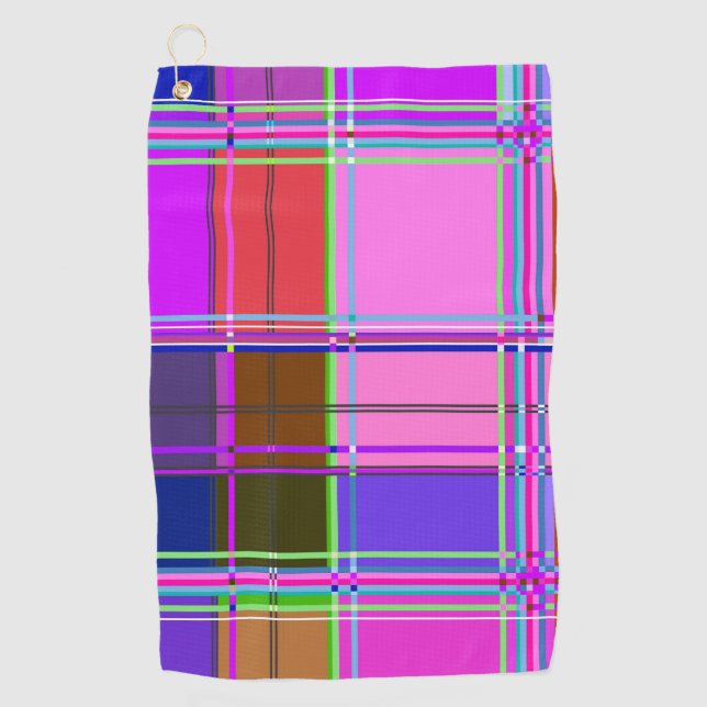 Pink tartan Fabric Pattern Cloth Madras (Front)