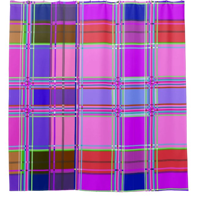 Pink tartan Fabric Pattern Cloth Madras (Front)