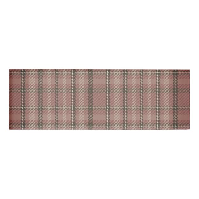 Pink Tartan Name Tag (Front)