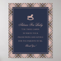 Pink Tartan Plaid Classic Rocking Advice for Baby
