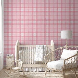 Pink Tartan Print – Cozy Plaid Wallpaper