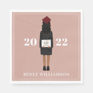 Pink Tassel was Worth the Hassle Graduation Party  Napkin