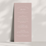 Pink Taupe Classic Calligraphy Formal Wedding Menu<br><div class="desc">This Design is part of a collection;
Please get in touch with me if you need help finding matching designs or products;
Also available in alternate colours</div>