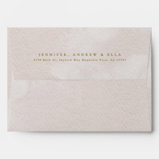 Pink Taupe Textured Baptism Envelope