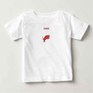 Pink Taurus, zodiac, star sign print Baby T-Shirt