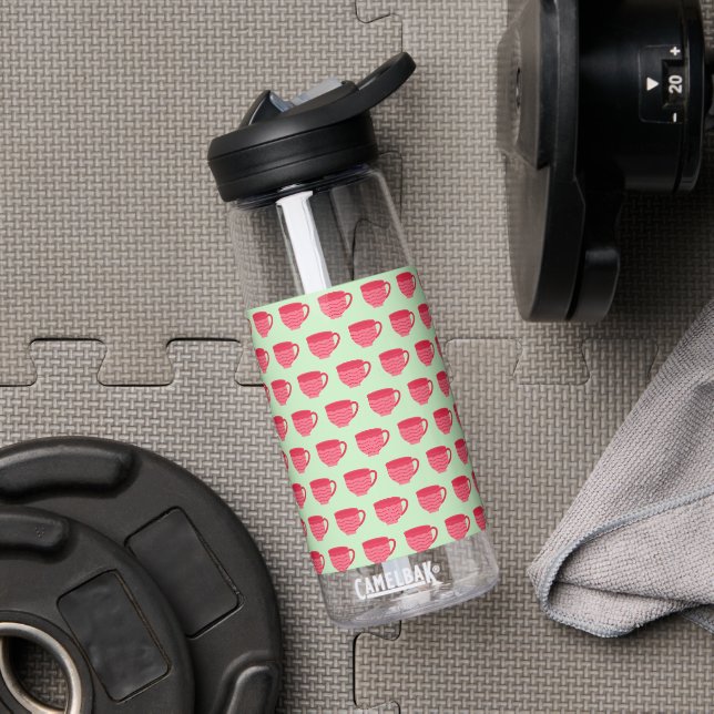 Pink Teacups Water Bottle (Gym)