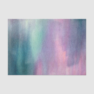 Pink Teal Abstract Tissue Paper