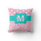 Pink Teal Dots Zebra Personalized