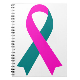 Pink & Teal Ribbon BRCA 1 & 2 Hereditary Notebook