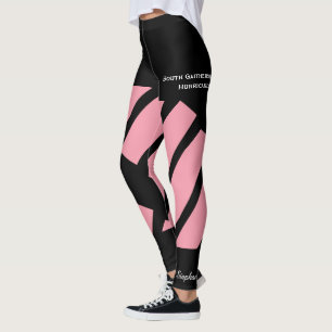 Pink Team/Club Leggings with Fake Shorts