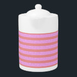 Pink Teapot<br><div class="desc">Modern,  chic and sophisticated design popcorn anime style! Popcorn Anime - designs for smiles and laughter. For more fun,  visit: www.popcornanime.com</div>