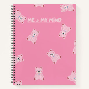 "Pink Teddy Parade - Kawaii Journal Carnet"