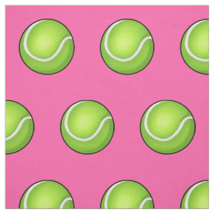 Pink Tennis Ball Fabric