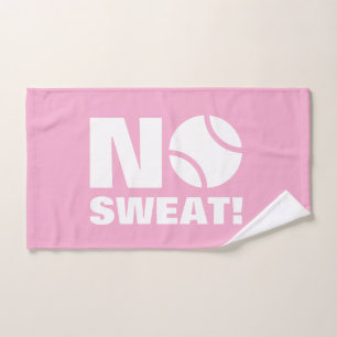 Pink tennis sports hand towel for player and coach