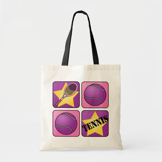 Pink Tennis Tote Bag (Front)