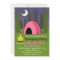 Pink Tent Camping Birthday Party Invitation