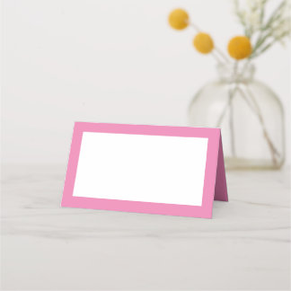 Pink Tent Style Place Cards