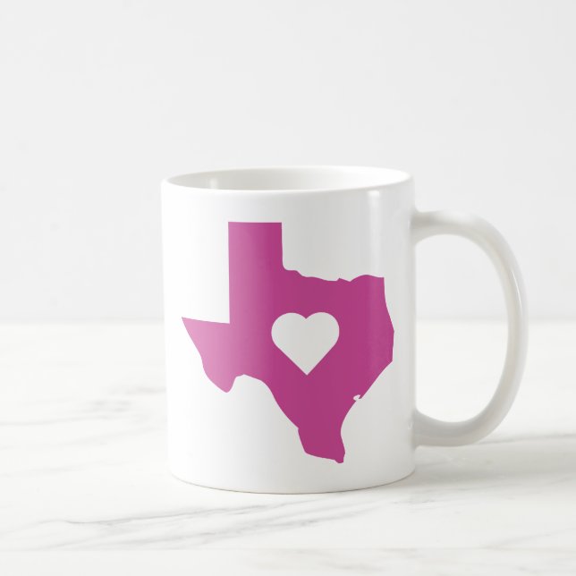 Pink Texas Coffee Mug (Right)