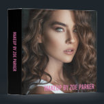 Pink Text Makeup Artist Portfolio Photo Binder<br><div class="desc">Simple portfolio binder to which you can add a photo,  and the name of your business or purpose of the binder in a clean pink font.</div>
