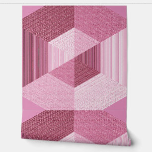 Pink textured 3D effect "Ratti_Creative_Arts"  Wallpaper
