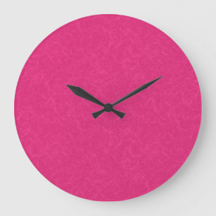Pink textured surface with subtle swirling pattern large clock